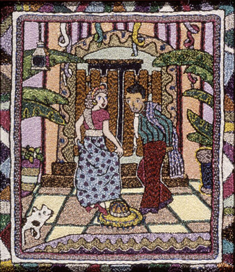Caroline's contemporary embroidery art